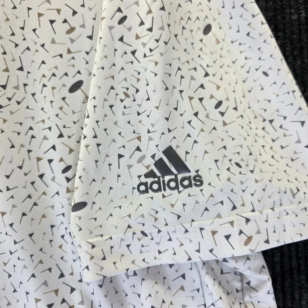 Adidas Golf Polo Shirt Flag Parley Ocean Plastic High Stretch White Mens 2xl